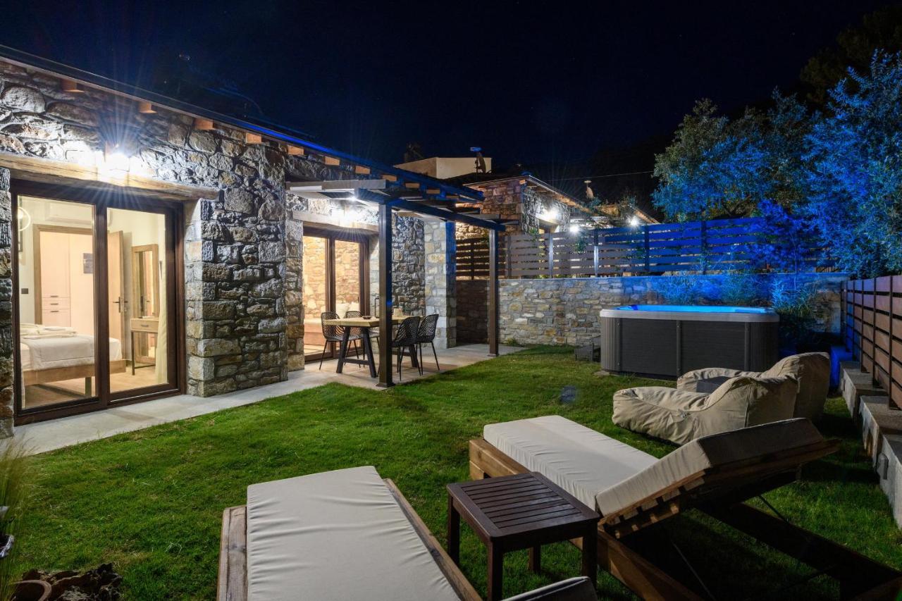 La Terra Petra Villa Skala Rachoni  Buitenkant foto