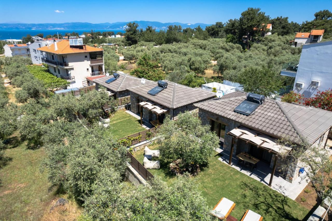 La Terra Petra Villa Skala Rachoni  Buitenkant foto