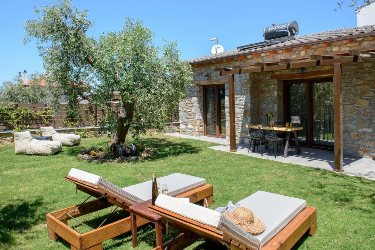 La Terra Petra Villa Skala Rachoni  Buitenkant foto