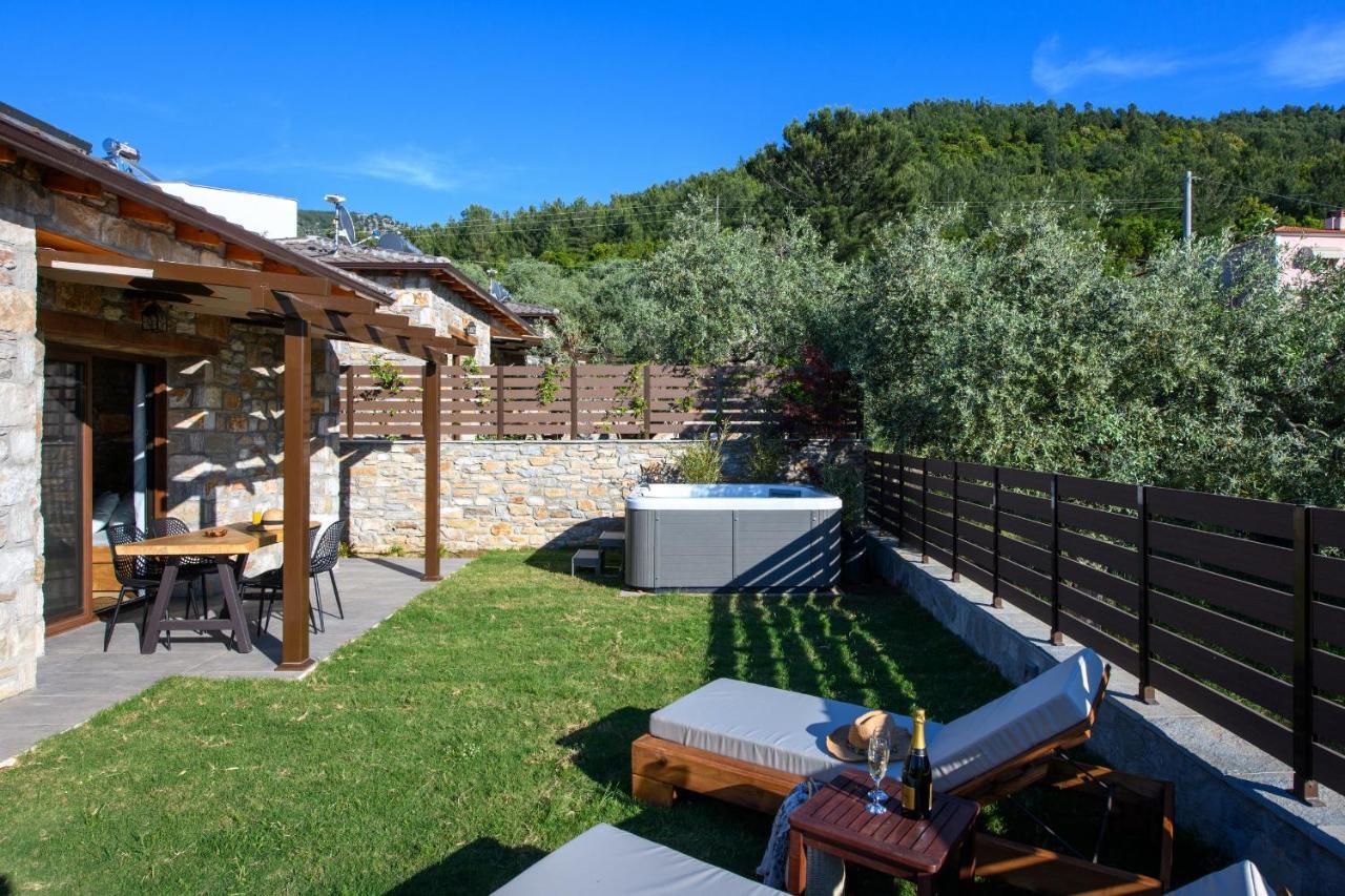 La Terra Petra Villa Skala Rachoni  Buitenkant foto