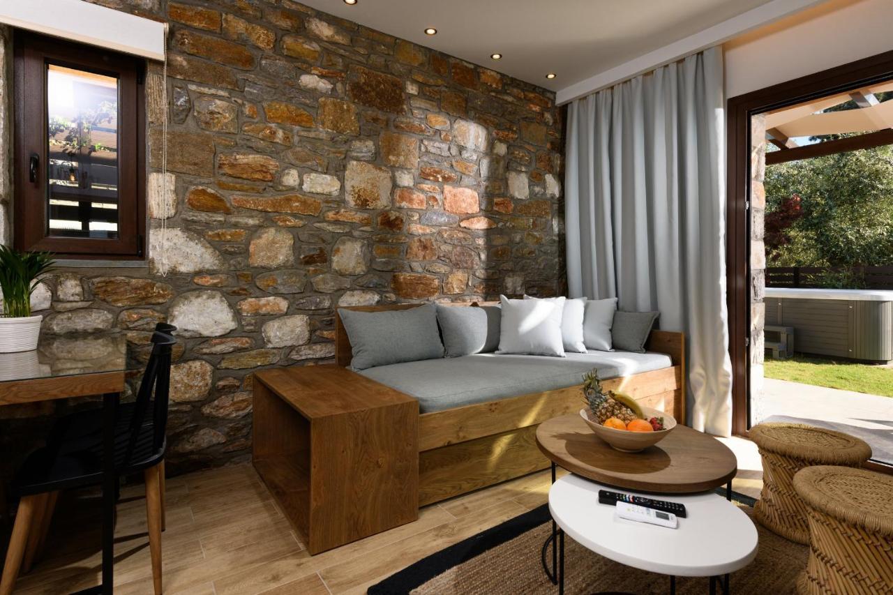 La Terra Petra Villa Skala Rachoni  Buitenkant foto