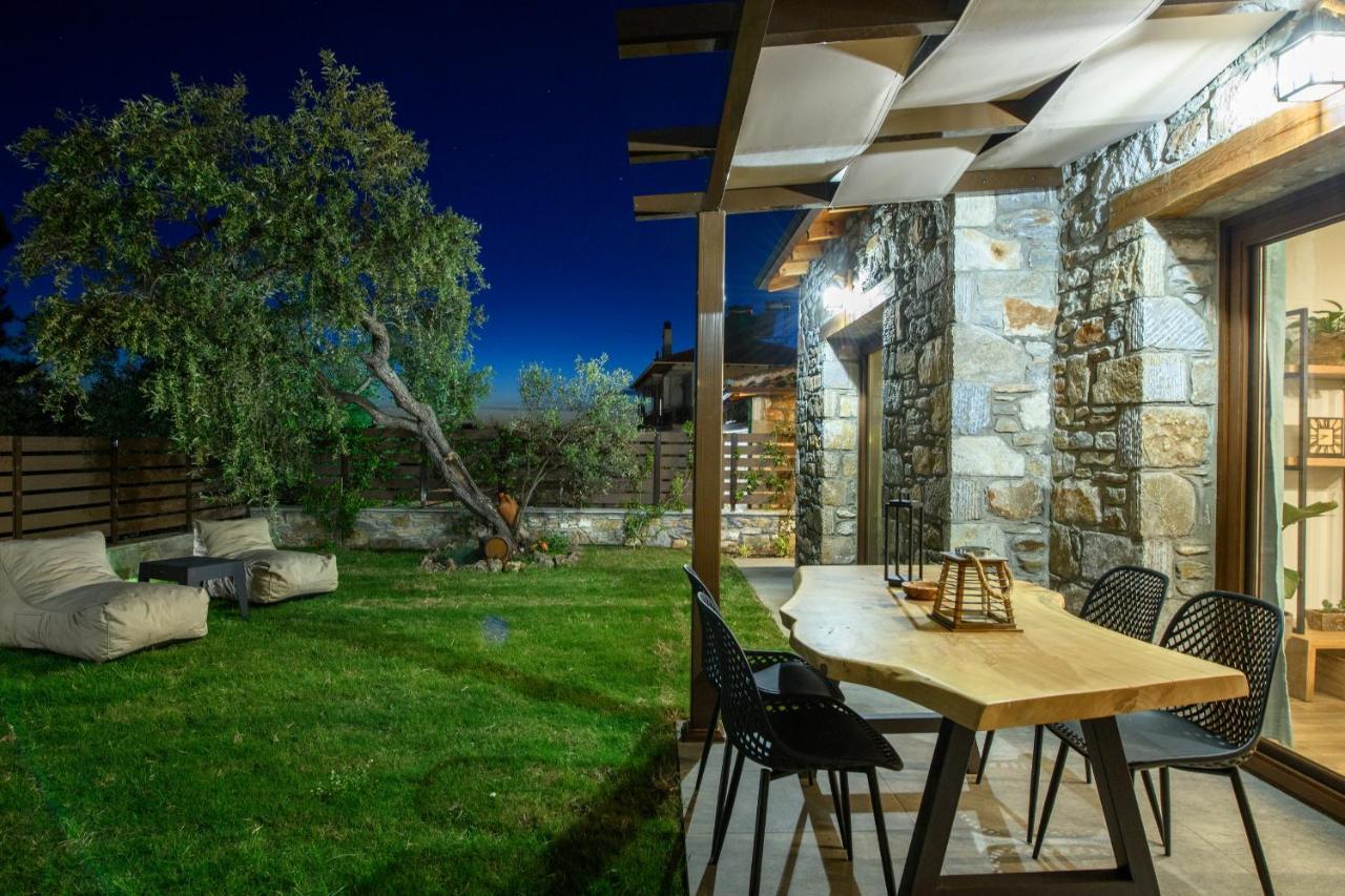 La Terra Petra Villa Skala Rachoni  Buitenkant foto