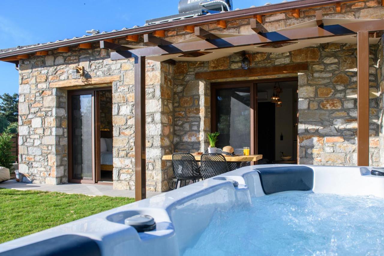 La Terra Petra Villa Skala Rachoni  Buitenkant foto