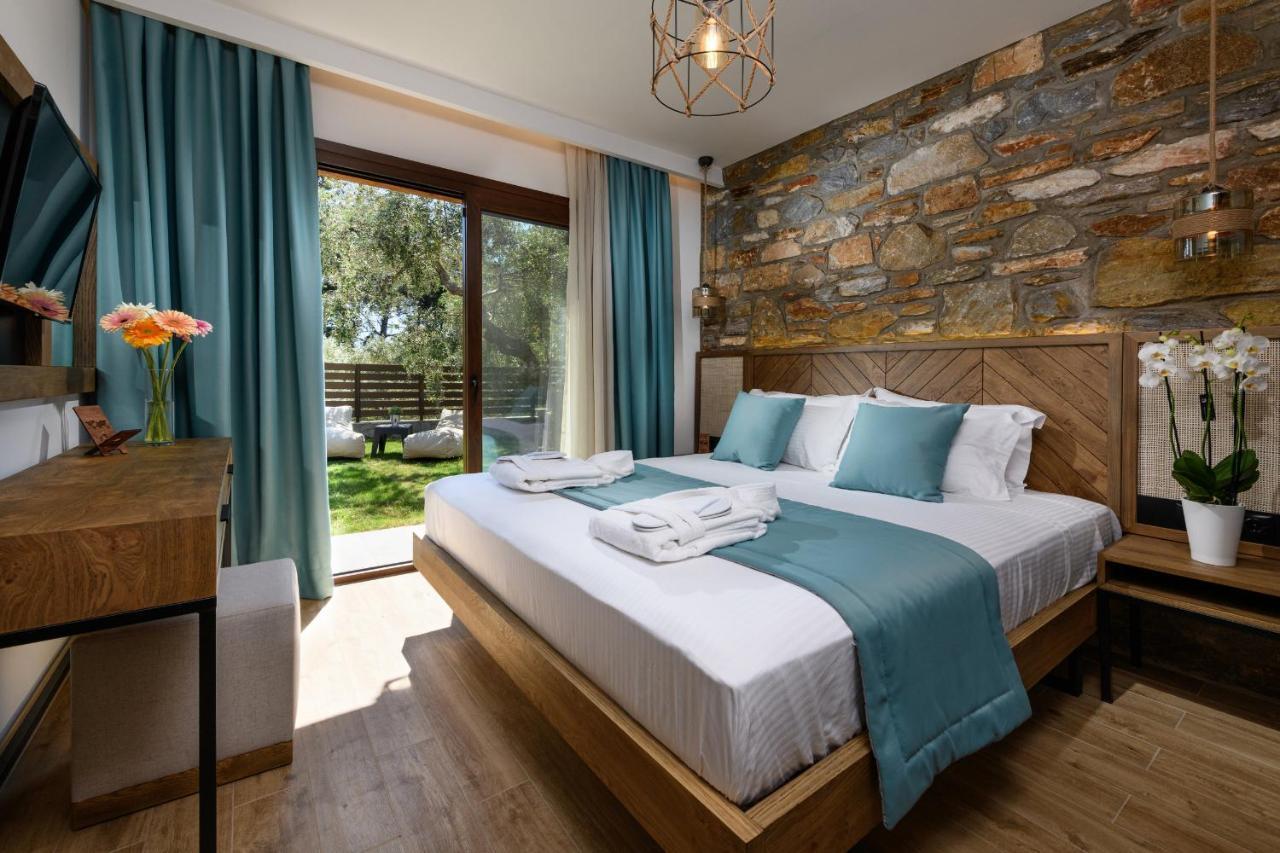 La Terra Petra Villa Skala Rachoni  Buitenkant foto