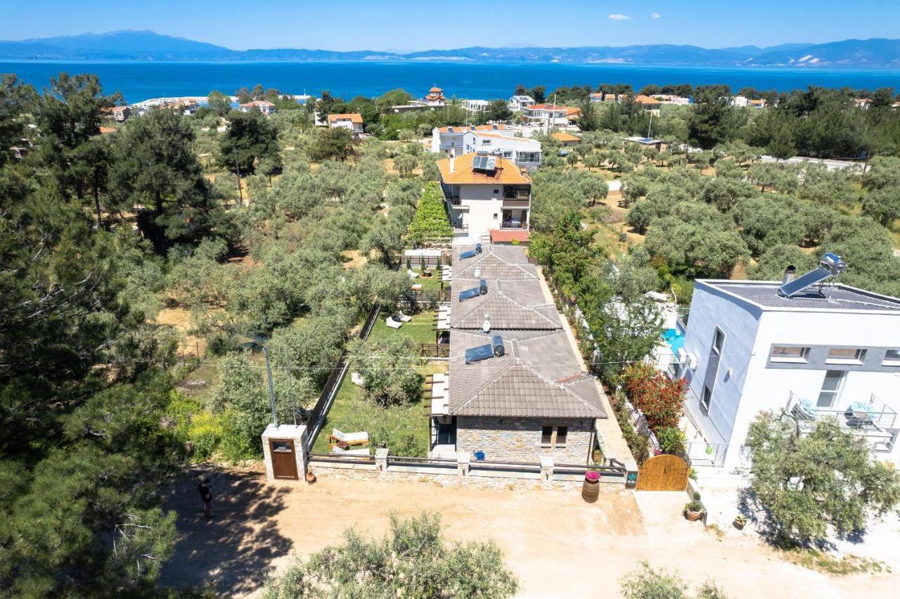 La Terra Petra Villa Skala Rachoni  Buitenkant foto