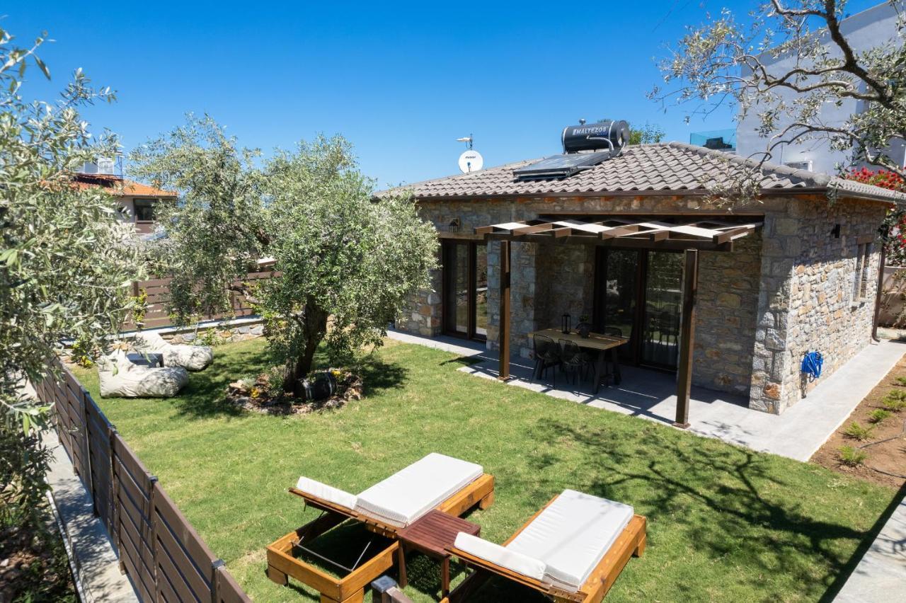 La Terra Petra Villa Skala Rachoni  Buitenkant foto