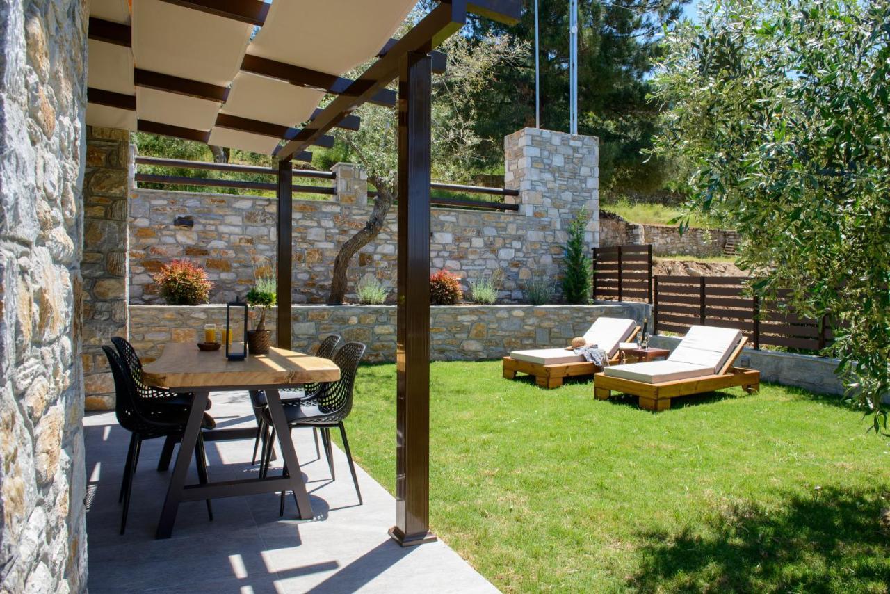 La Terra Petra Villa Skala Rachoni  Buitenkant foto