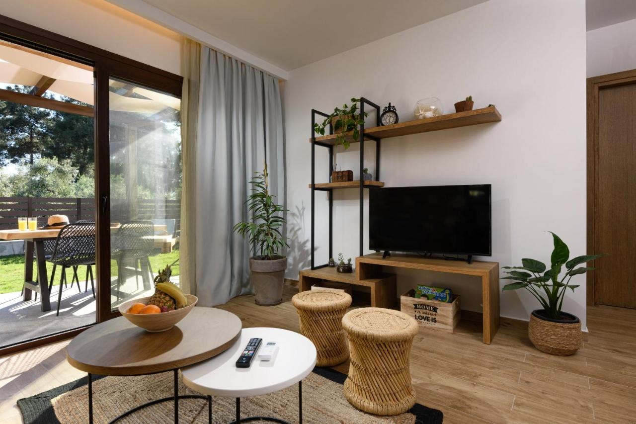 La Terra Petra Villa Skala Rachoni  Buitenkant foto