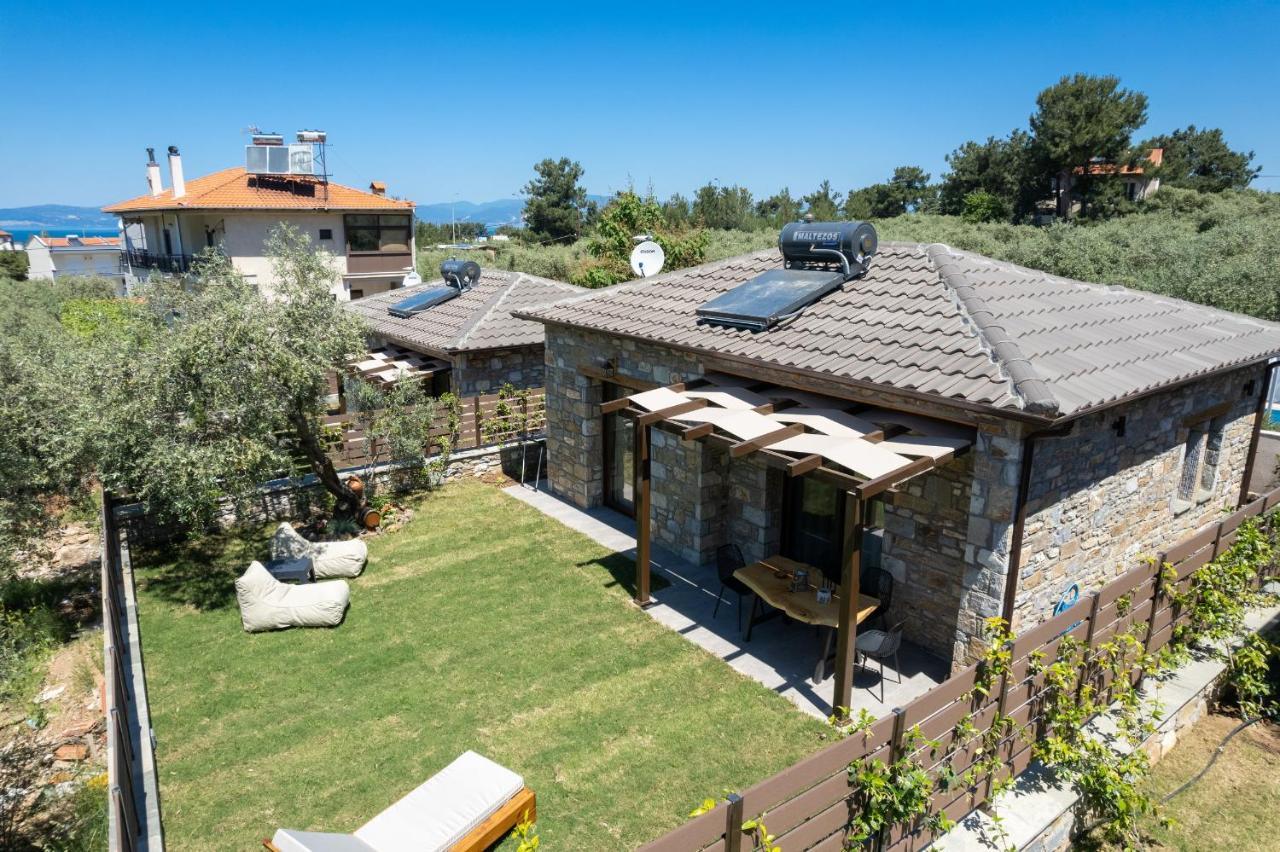 La Terra Petra Villa Skala Rachoni  Buitenkant foto
