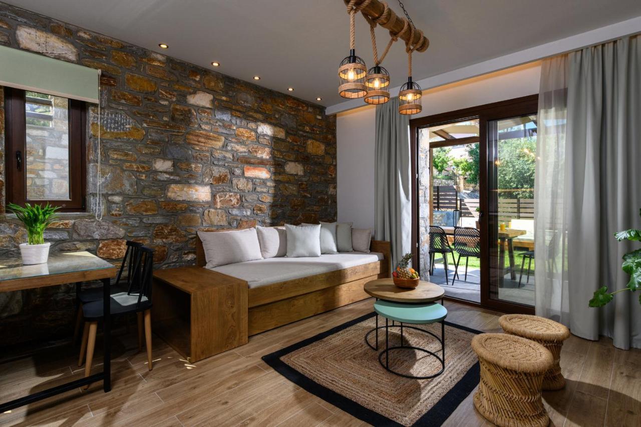 La Terra Petra Villa Skala Rachoni  Buitenkant foto